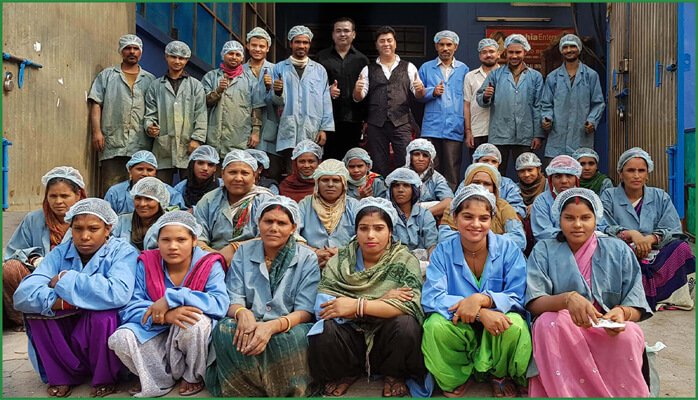 mr. sunil walia with keo expert and dedicated workers