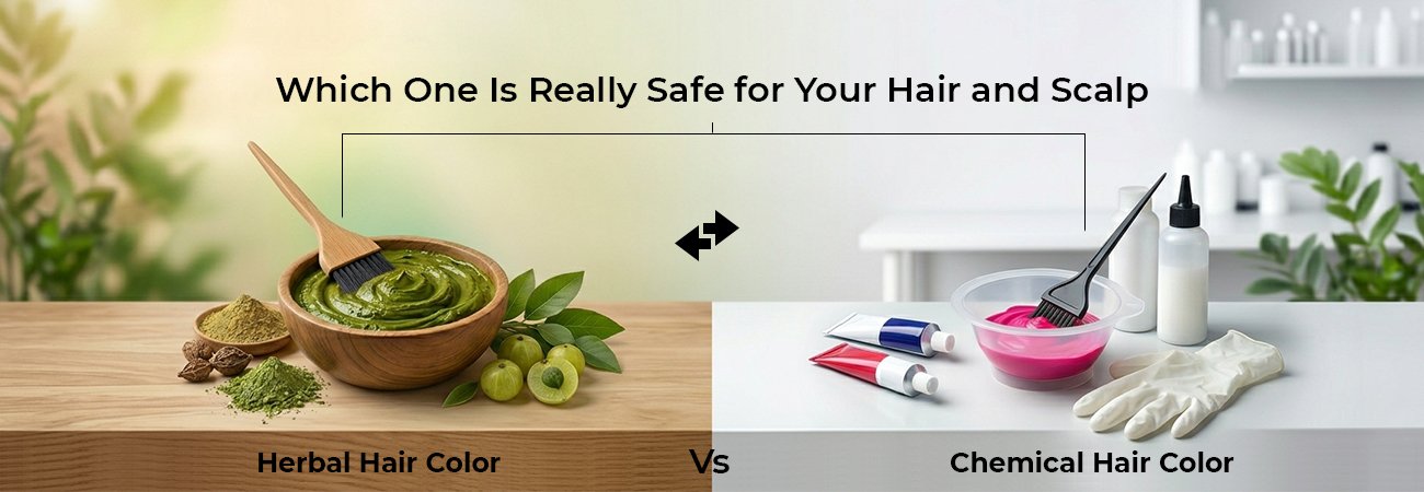 Herbal Hair Color vs. Chemical Hair Color: Which One Is Really Safe for Your Hair and Scalp?